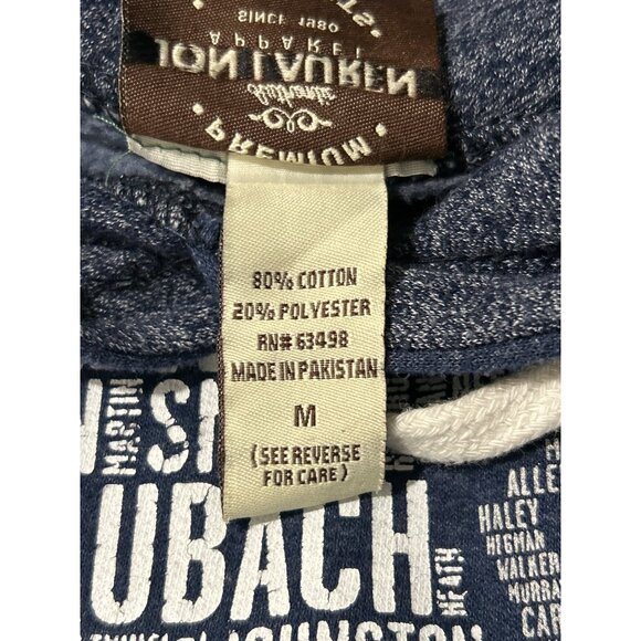 Jon Lauren Hoodie Sweatshirt Football Stars Blue Size M - Picture 8 of 9